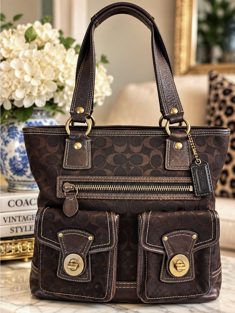 Coach Legacy 65th Anniversary Gigi 2007 Vintage Collector Signature Canvas Tote